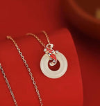 Koi Fish Peace Amulet Pendant Necklace