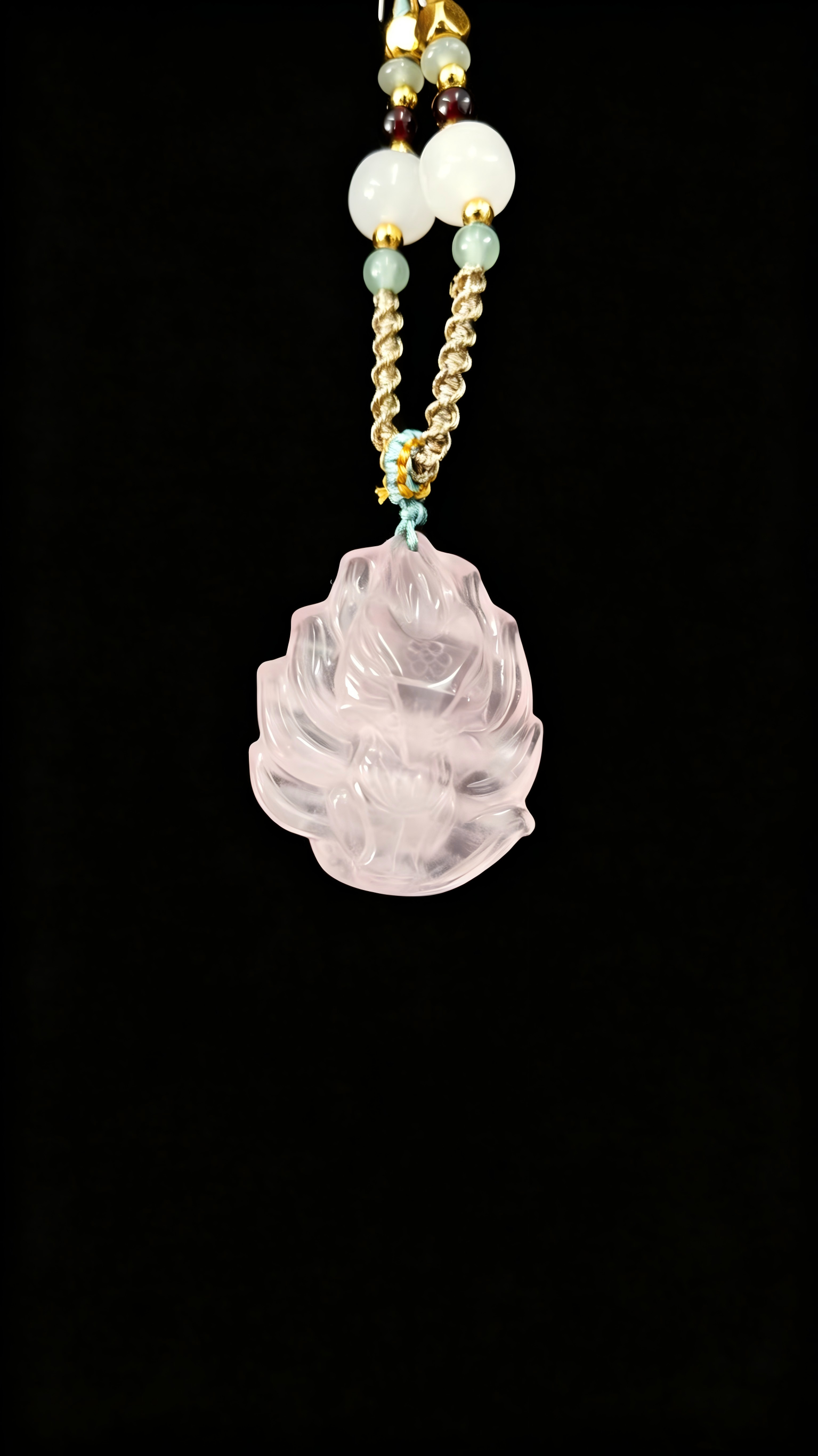 Nine-Tailed Fox Pink Pendant
