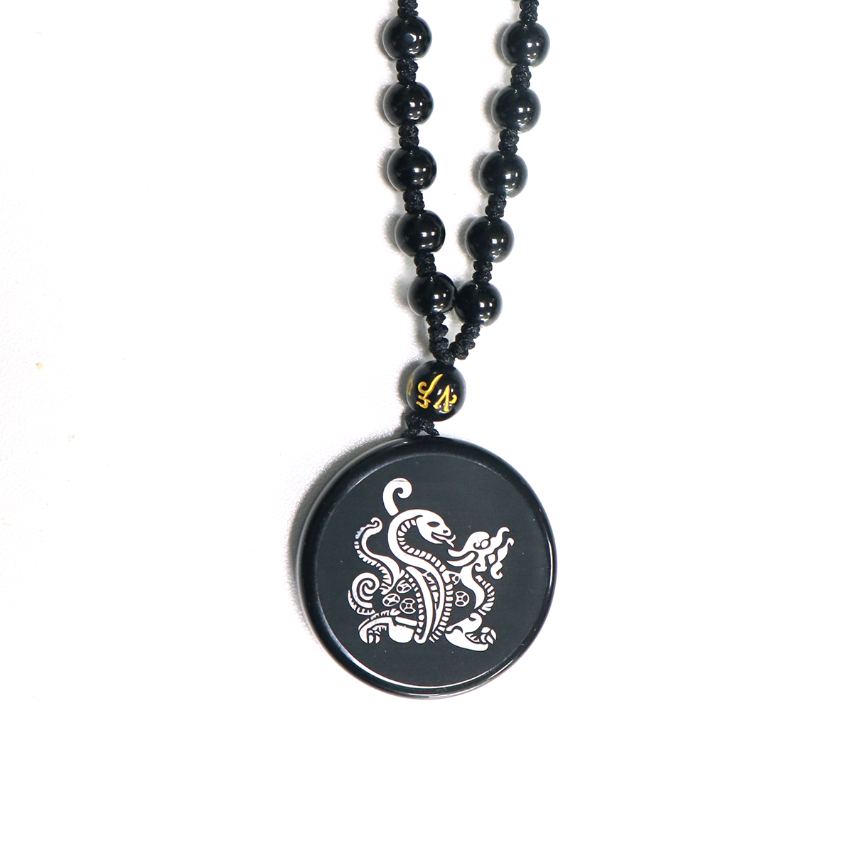 Obsidian Xuanwu necklace