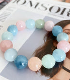 Morganite Crystal Bracelet