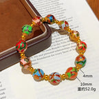 Twelve Months Flower Gods Cloisonné Bracelet