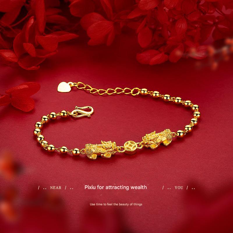 Sand Gold Pi Xiu Bracelet