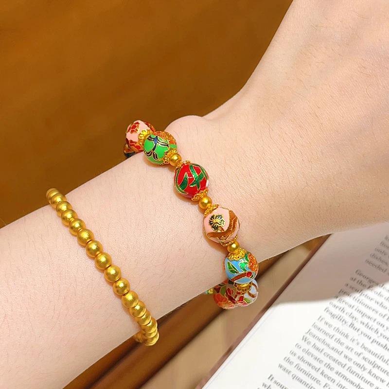 Twelve Months Flower Gods Cloisonné Bracelet