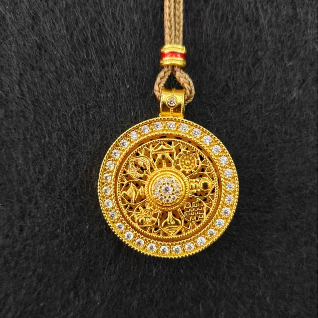 Eight Treasures Compass Pendant