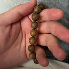 Peach Wood Bead Bracelet