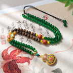 Green Agate Sweater Chain (Gourd Style)