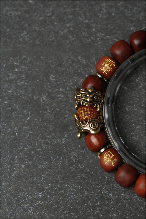 7 Auspicious Beast Golden Light Mantra Bracelet
