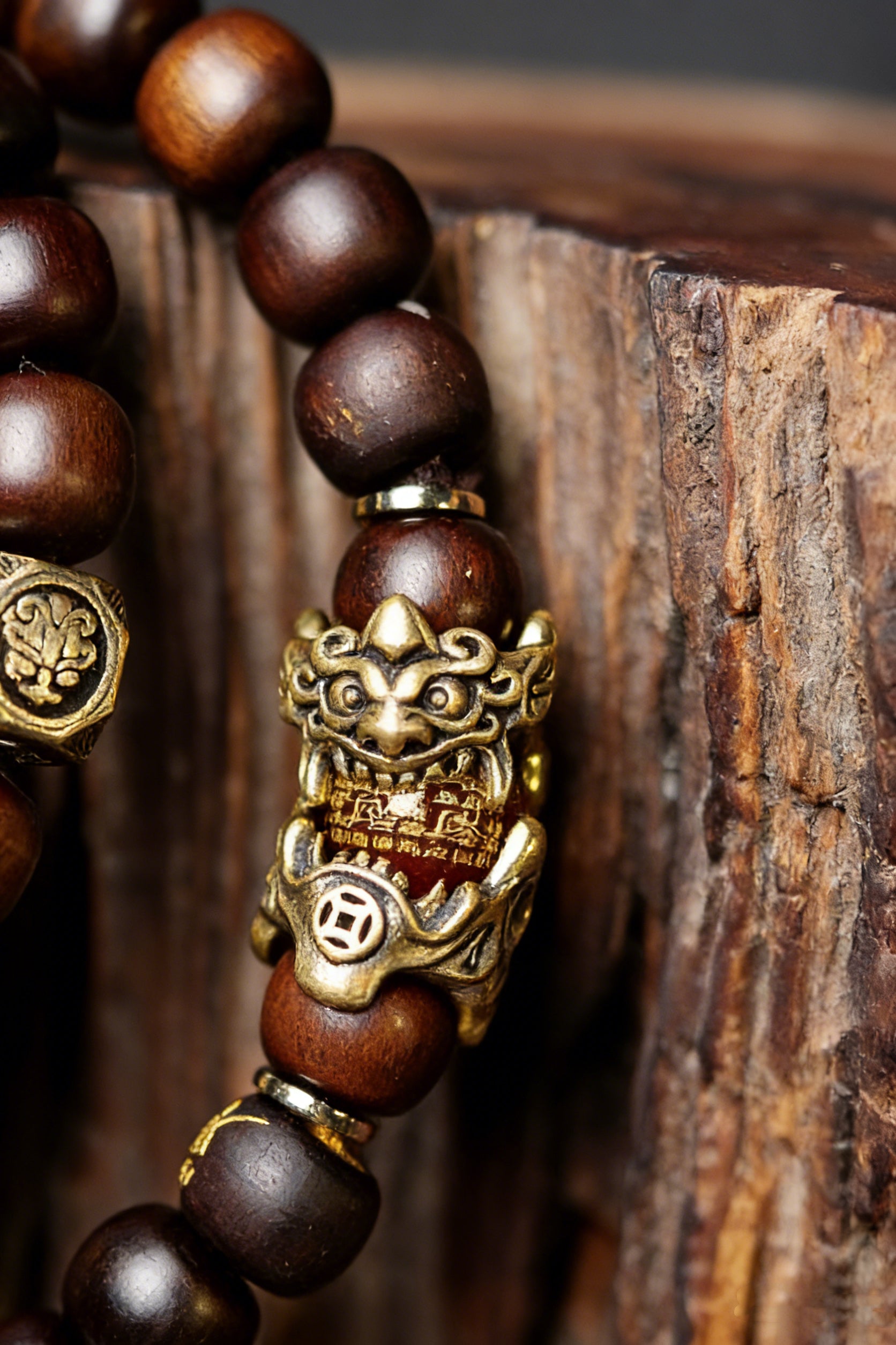 7 Auspicious Beast Golden Light Mantra Bracelet