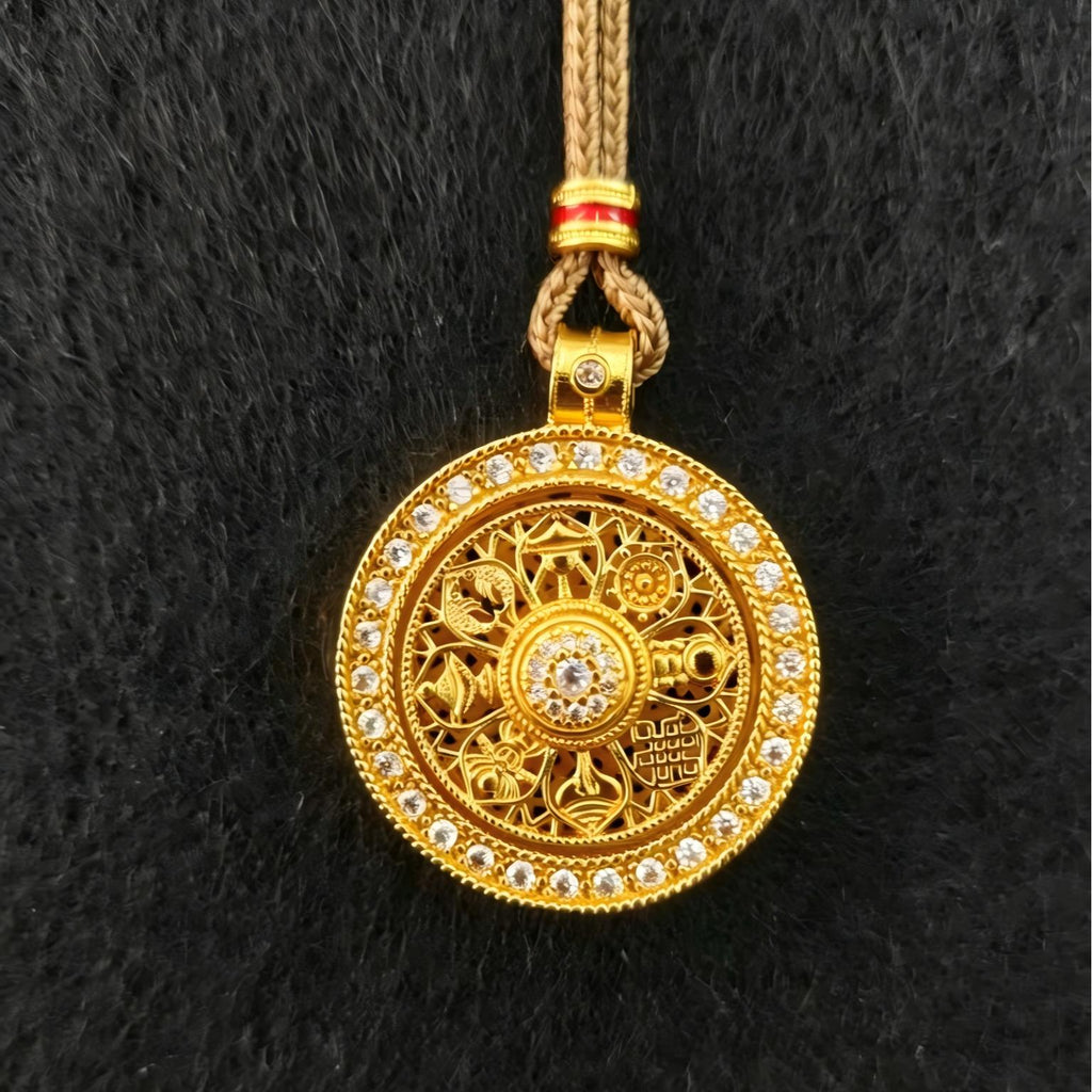 Eight Treasures Compass Pendant