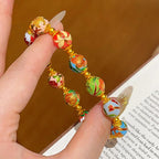 Twelve Months Flower Gods Cloisonné Bracelet