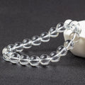 White Crystal 10mm Bead Bracelet