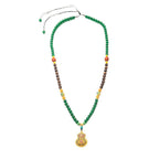 Green Agate Sweater Chain (Gourd Style)