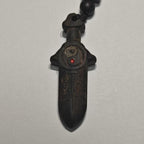 Lightning Strike Wooden Sword Pendant