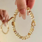 Natural Citrine Beaded Bracelet