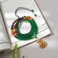 Green Agate Sweater Chain (Gourd Style)
