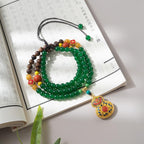 Green Agate Sweater Chain (Gourd Style)