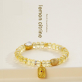 Natural Citrine Beaded Bracelet