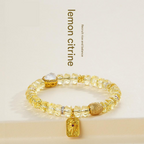 Natural Citrine Beaded Bracelet